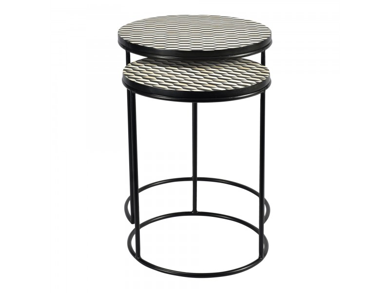 Optic Nesting Tables - Nested