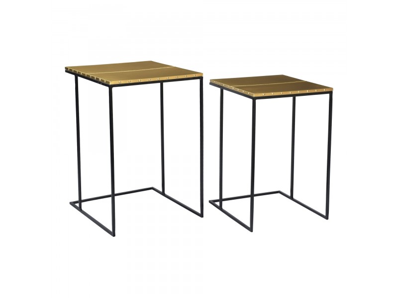 Rivet Nesting Tables Set Of Two - Seperate