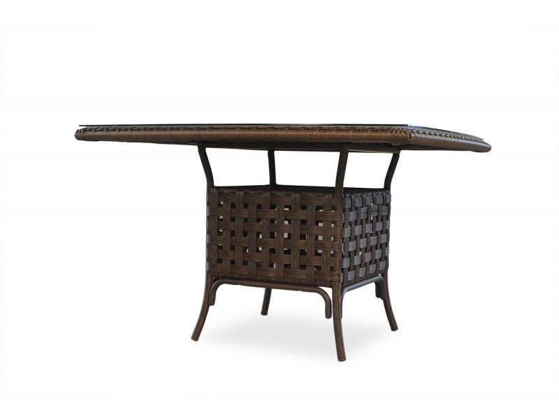 Haven 47" Square Umbrella Dining Table - Angled