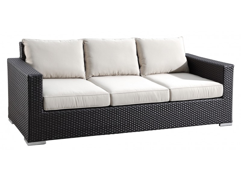 Sunset West Wicker Solana Sofa With Cushions