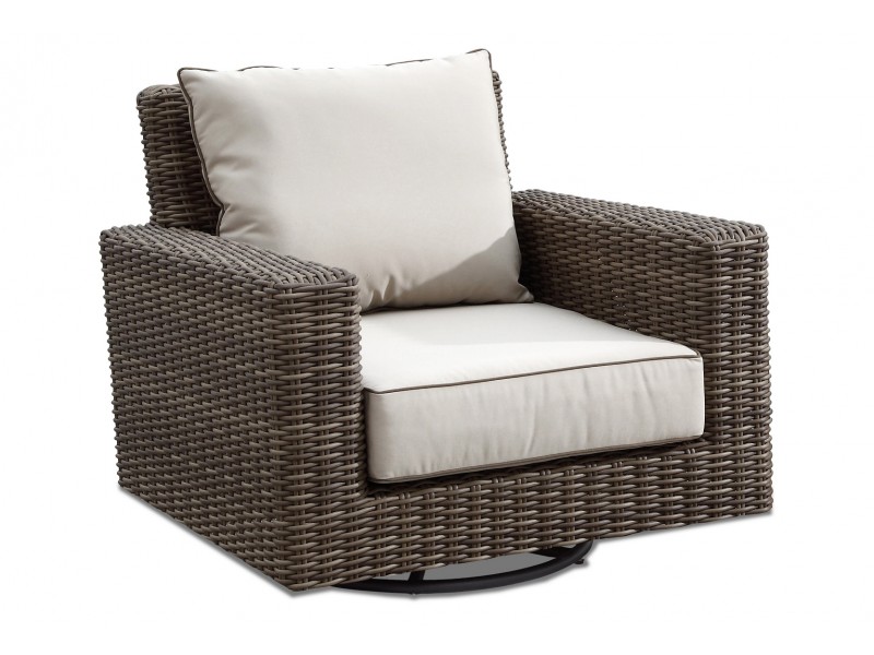 oronado Wicker Swivel Rocker With Cushions