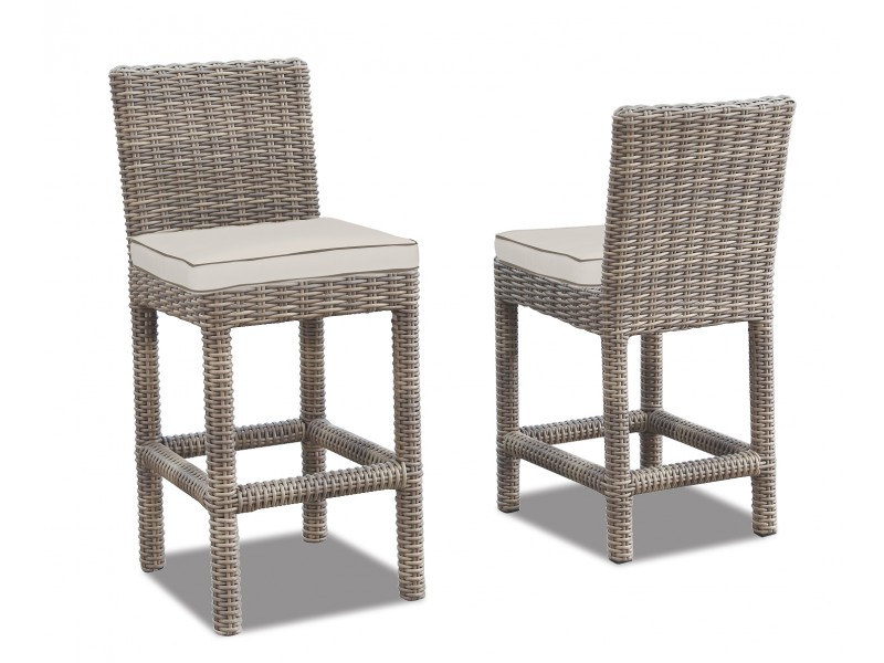 Coronado Wicker Barstool With Cushions