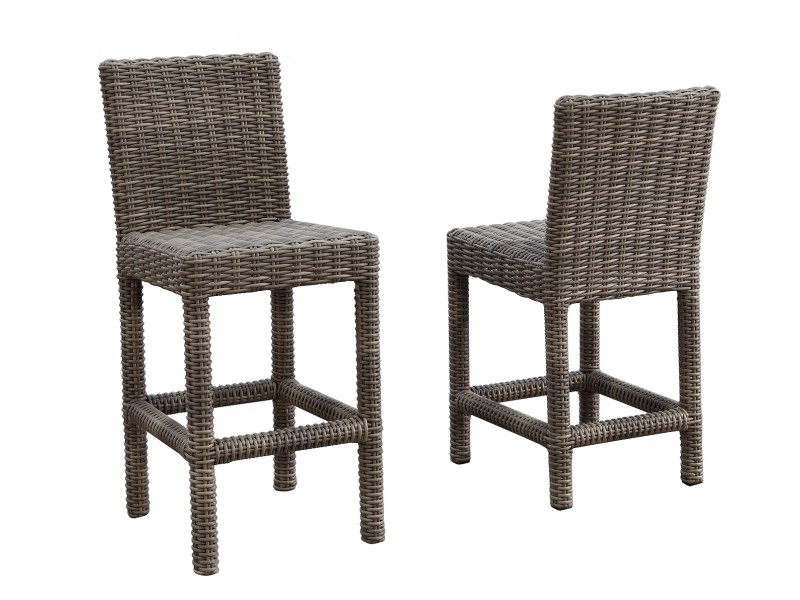 Sunset West Coronado Wicker Counter Stool With Cushions