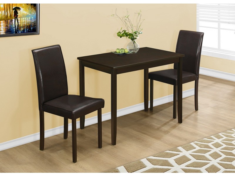 Monarch Specialties Dining Set - 3pcs Set