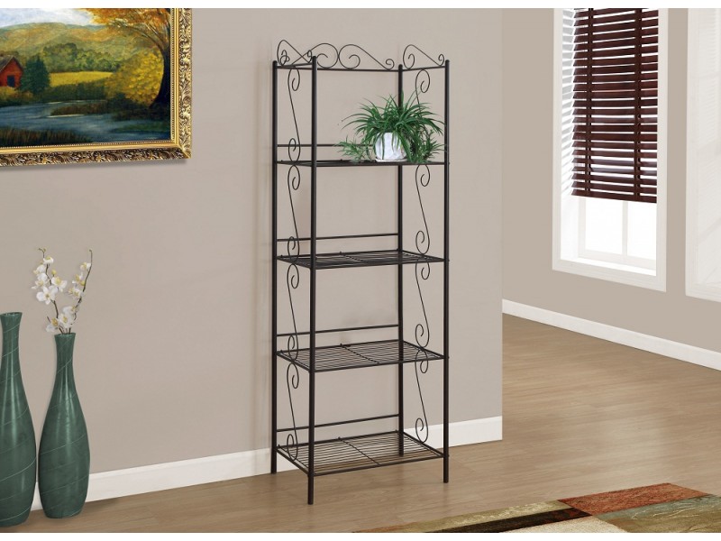 Monarch Specialties Bookcas - Copper Metal Etagere
