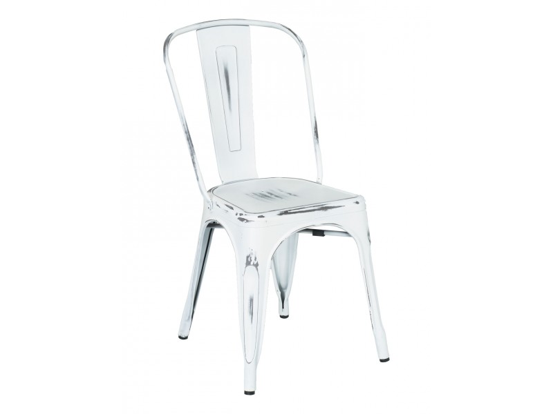 Industrial Chair In Whitewash