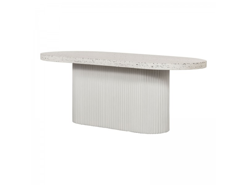 Lyon Outdoor Dining Table - Angled