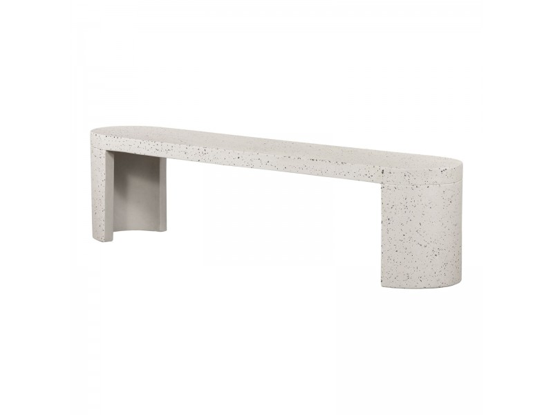 Moe's Home Collection Lyon Outdoor Bench - Angled