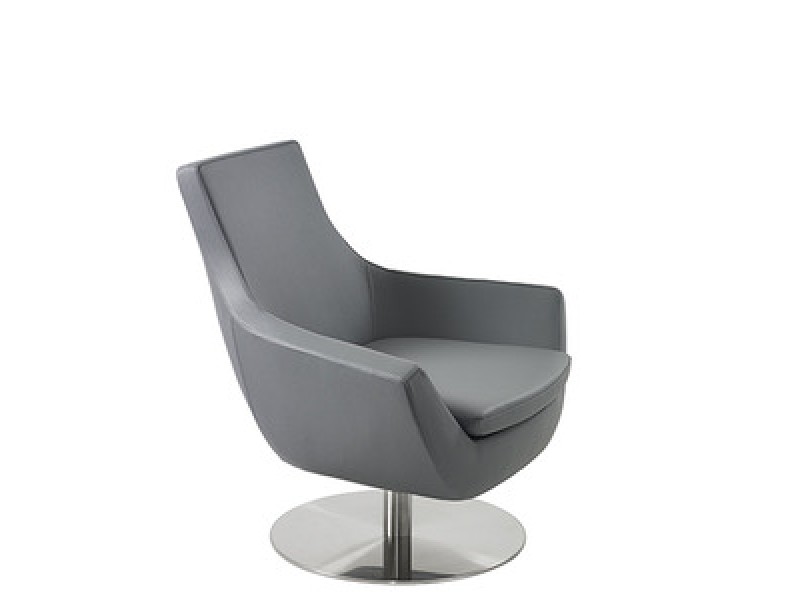 Mobili Modern Joy Leatherette Swivel Chair