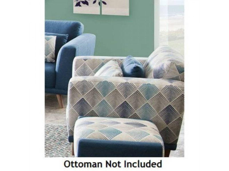 Diamond Sofa Magnetic Patterned Fabric Accent Chair 