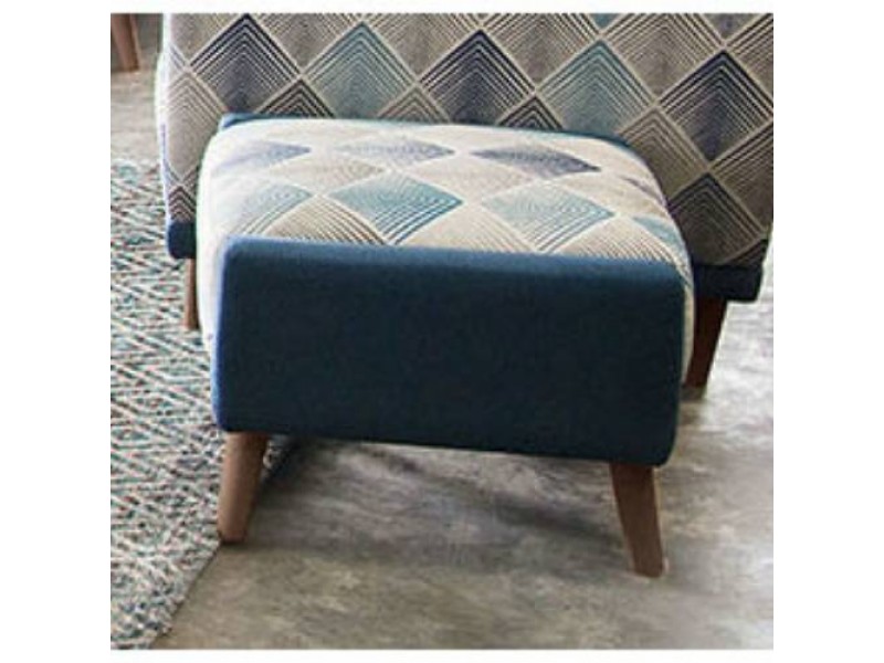 Diamond Sofa Magnetic Patterned Fabric Square Ottoman 