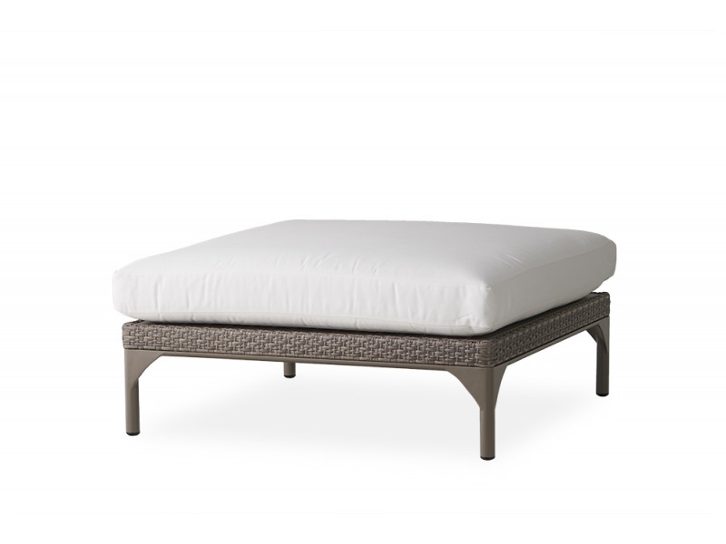 Martinique Large Ottoman in Granite - Angled