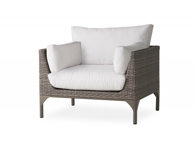 Martinique Lounge Chair in Granite - Angled