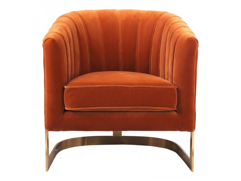 Moe's Home Collection Carr Arm Chair Orange 