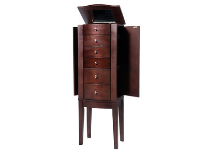 Powell "Merlot" Jewelry Armoire