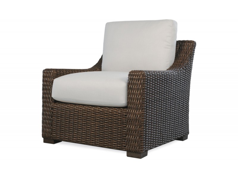 Mesa Lounge Chair in Pecan - Angled