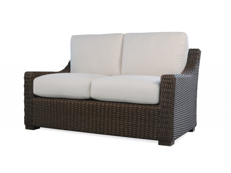 Mesa Loveseat in Pecan - Angled