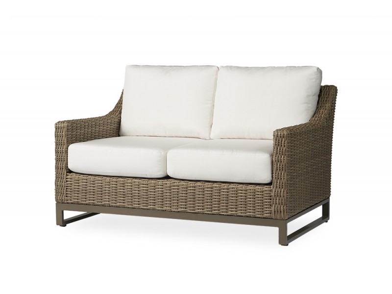 Milan Loveseat in Brushwood - Angled