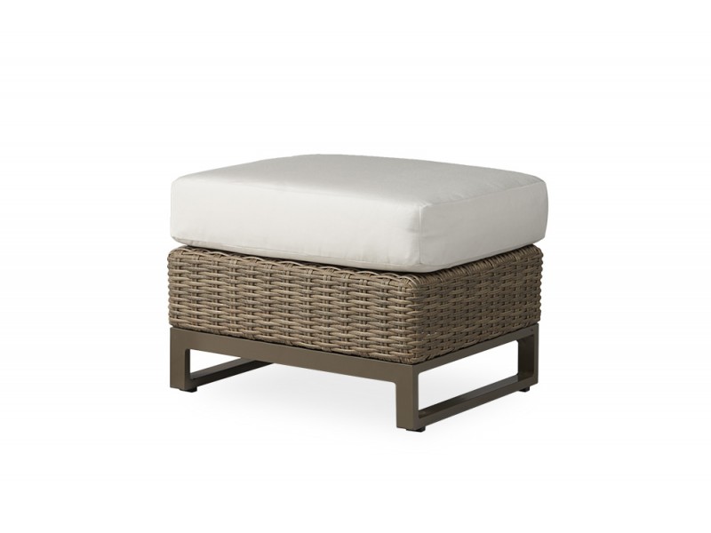 Milan Ottoman in Brushwood - Angled