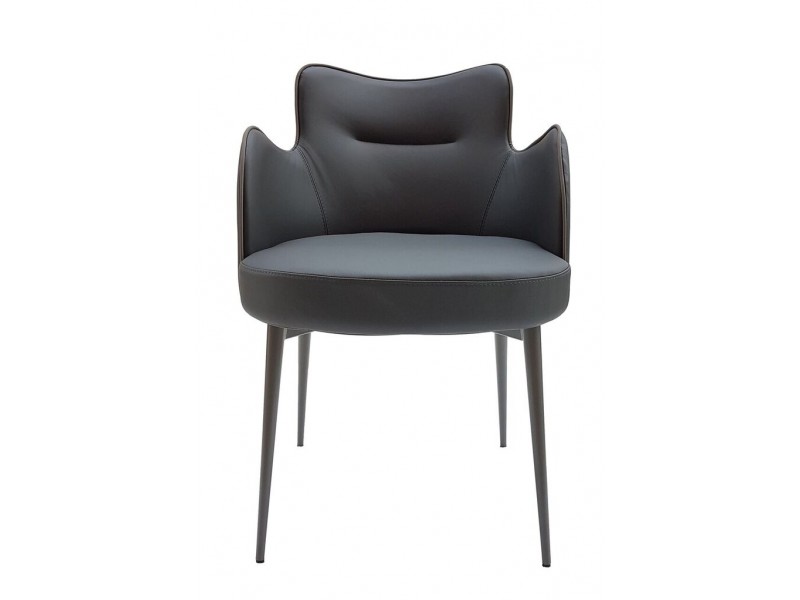 Minnie Armchair In Dove Grey - Front