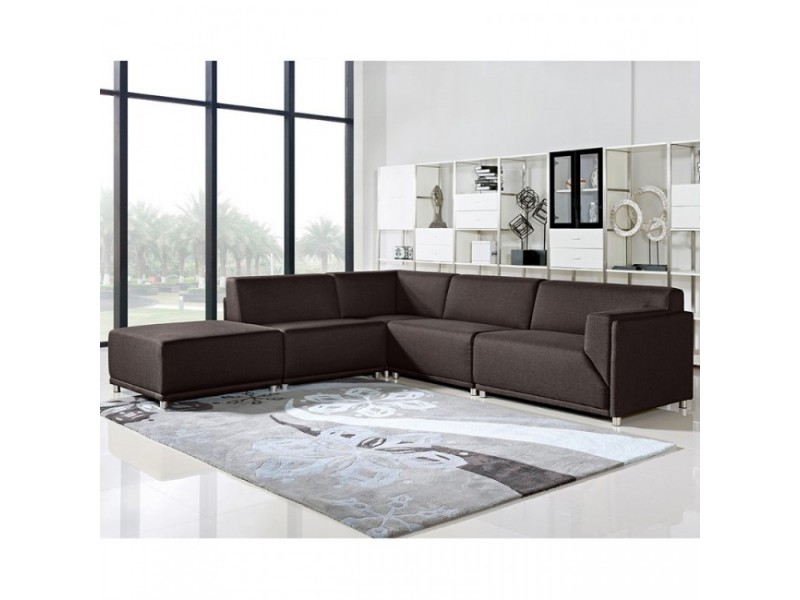 Diamond Sofa Moderna RF 5PC Modular Collection - CHOCOLATE