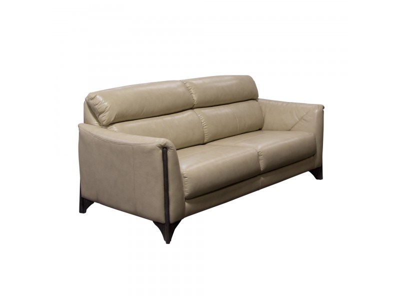 Diamond Sofa Monaco Sofa in Tan Blended Leather with Ash Wood Trim & Leg 