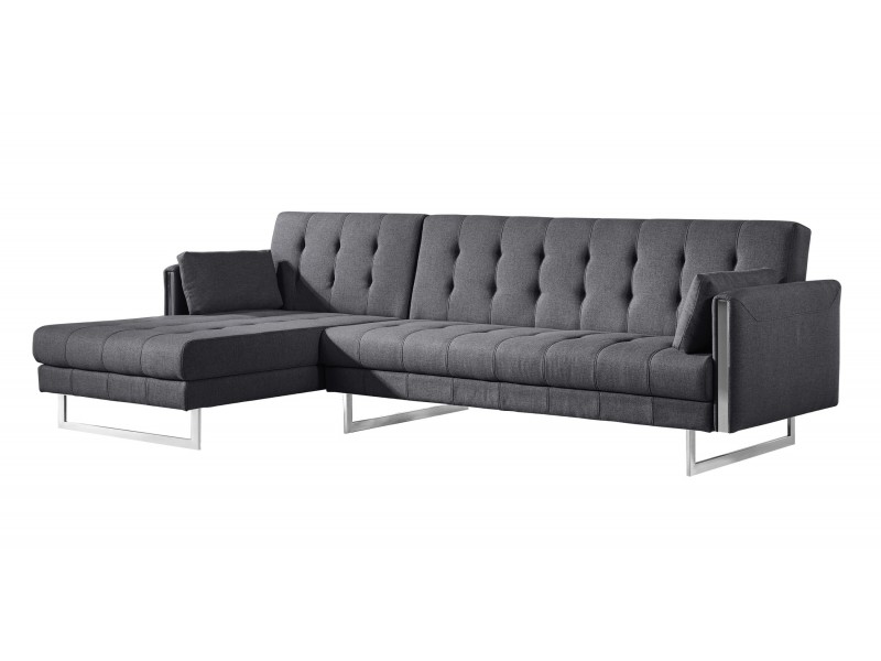 Palomino Sofa Bed Left Dark Grey - Angled