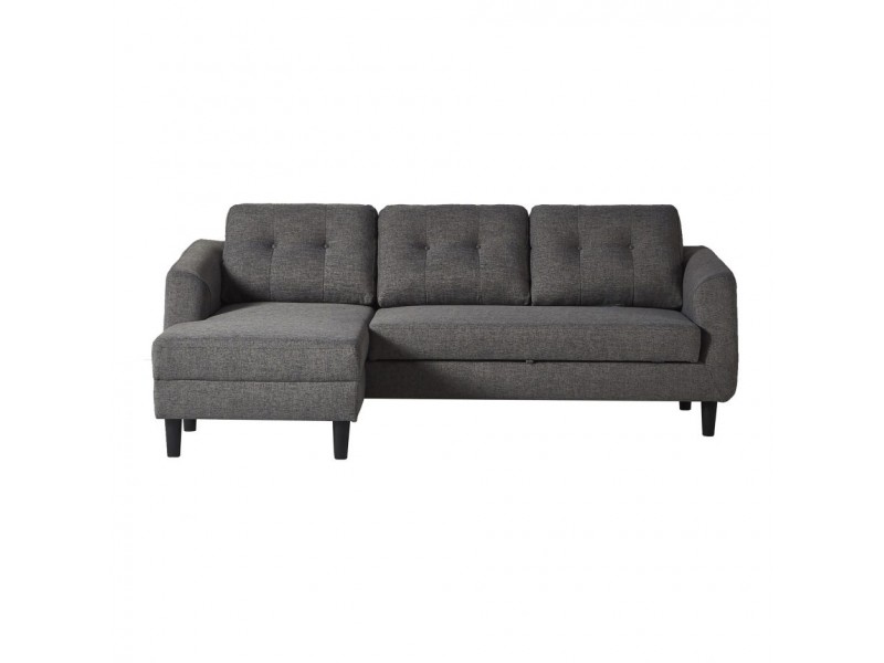 Moe's Home Collection Belagio Sofa Bed - Charcoal - Left Facing