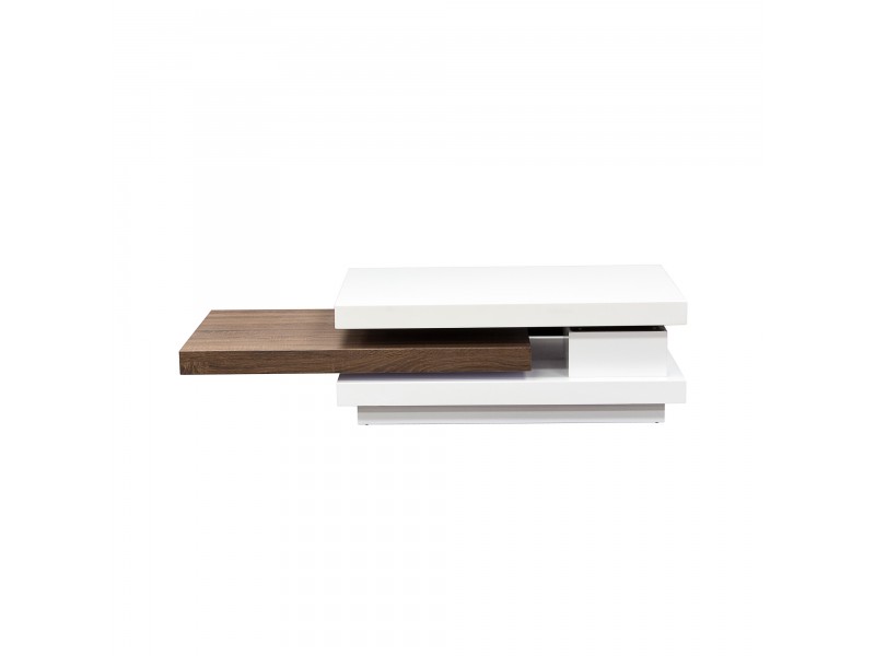 Diamond Sofa Two-Tone Rectangular Cocktail with Rotating Function