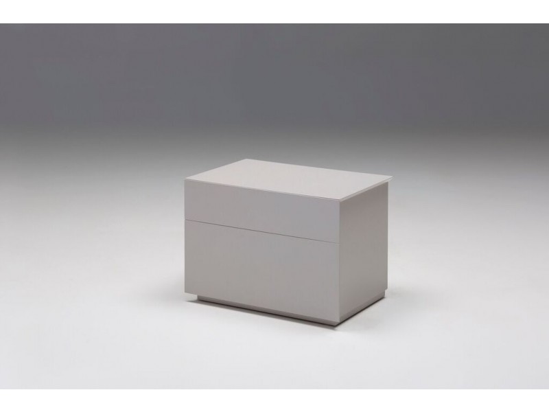 Vex 2 Drawer Night Table Matte Stone
