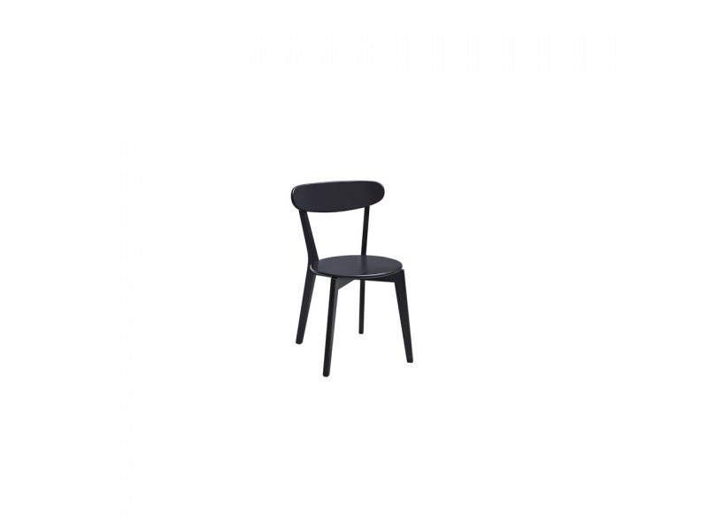 Diamond Sofa Noire 2-Pack Set of Dining Chairs in Black Oak Finish
