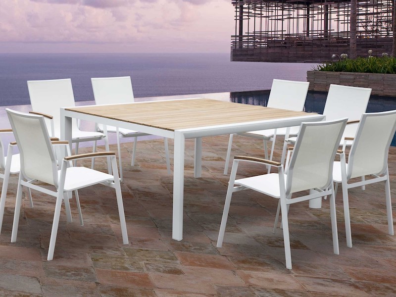 Whiteline Modern Living Cannes Indoor / Outdoor Dining Armchair - Set of 4
