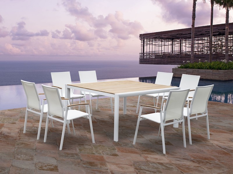 Whiteline Modern Living Cannes Indoor / Outdoor Dining Table