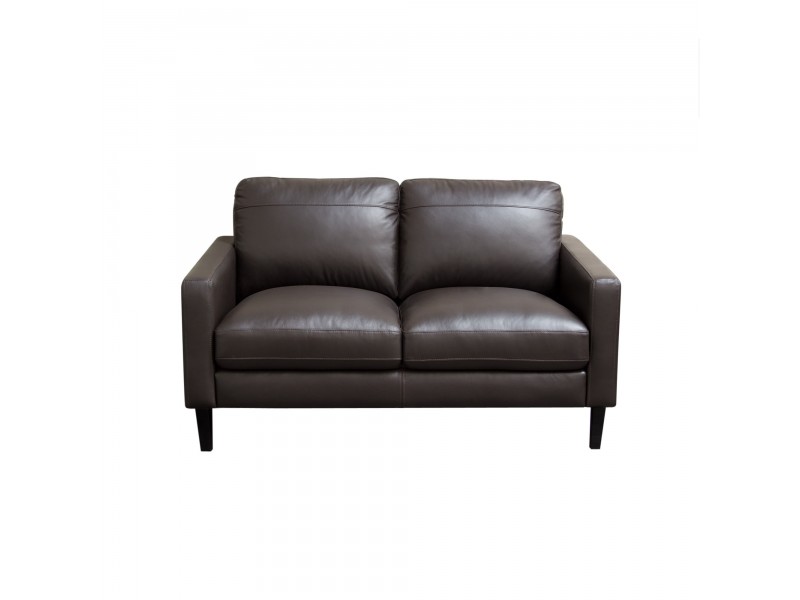 Diamond Sofa Omega Full Leather Loveseat - CHOCOLATE