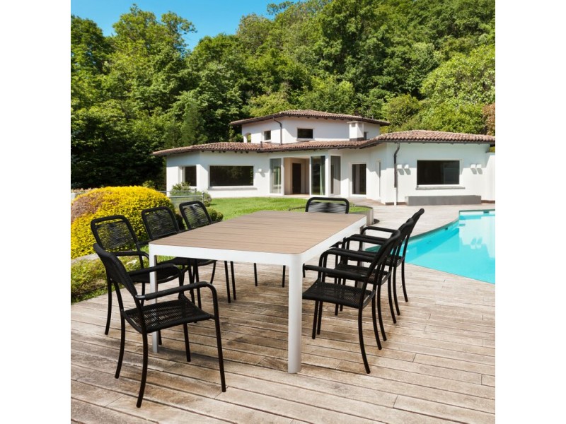 Atlantic Oosterdam 9 Piece Rectangular Patio Dining Set