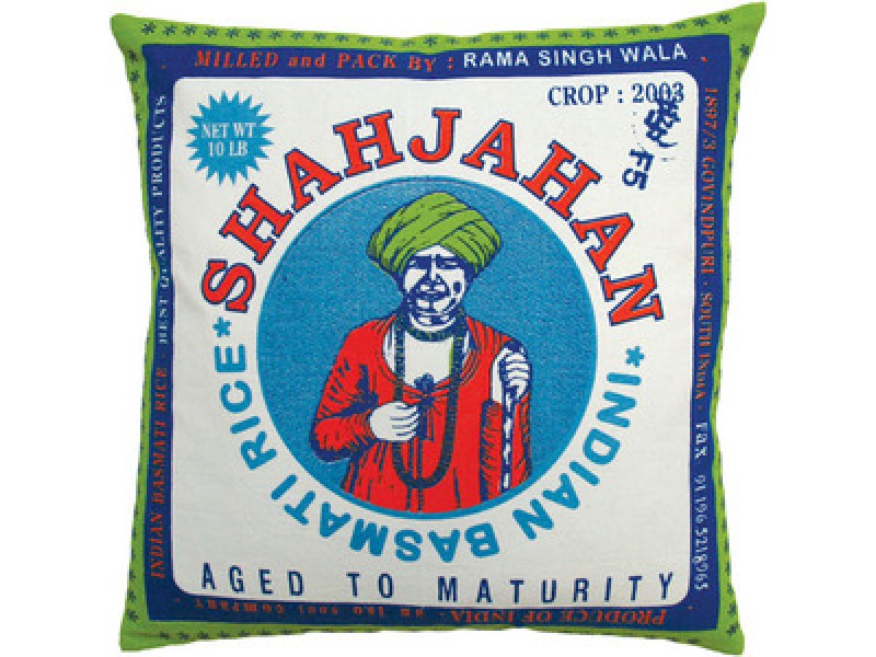 Koko Company Rice 20" x 20" Pillow with Shajahan Print