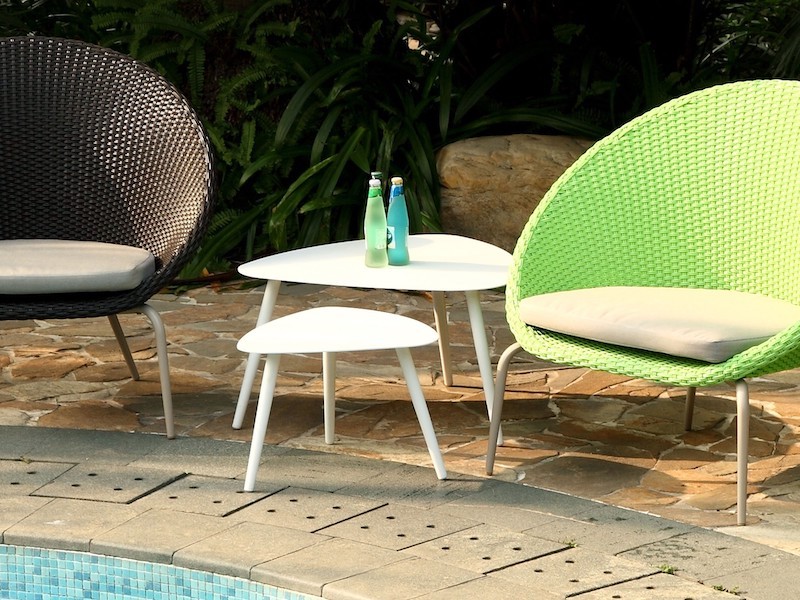 Whiteline Modern Living Rowan Indoor / Outdoor Side Table