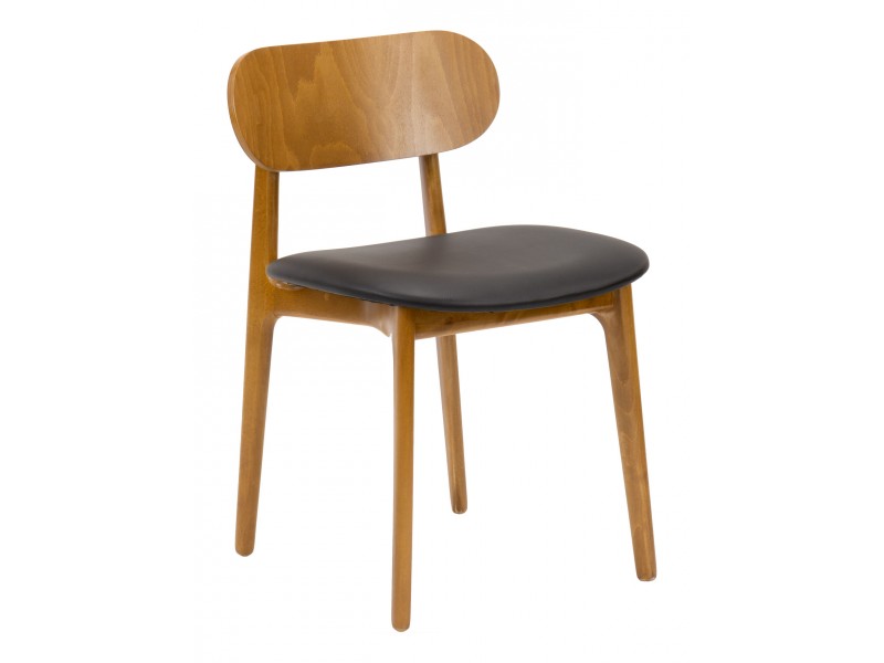 European Beechwood Wood Dining Chair - Front