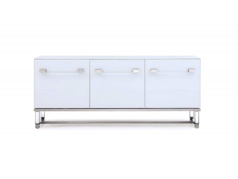 Brianna Buffet In High Gloss White - Front