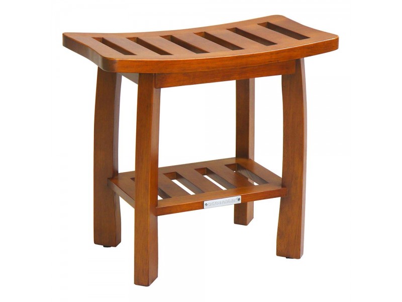 Oceanstar Solid Wood Spa Shower Bench