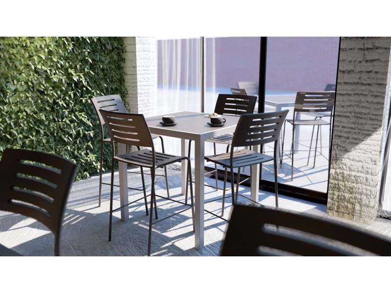 Adele Bar Side Chair - Bronze Age/Tex Gray