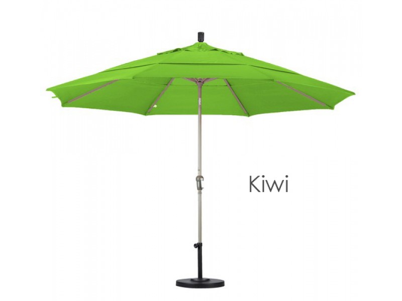 California Umbrella 11' Aluminum Market Umbrella Auto Tilt Champagne - Olefin