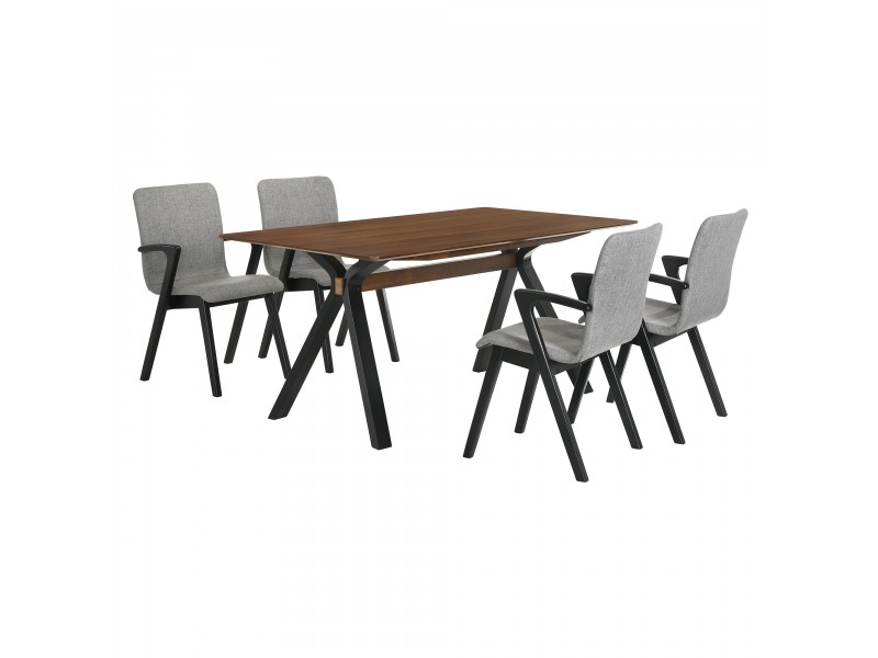 Laredo Varde 5 Piece Black Dining Set