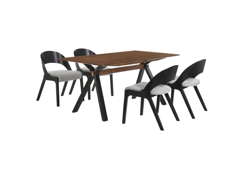 Laredo Polly 5 Piece Black Dining Set