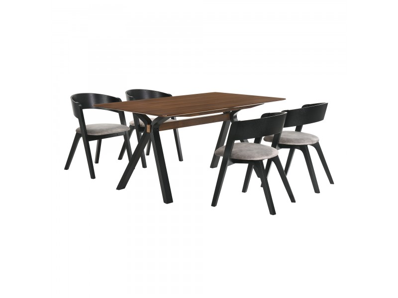 Laredo Jackie 5 Piece Black Dining Set