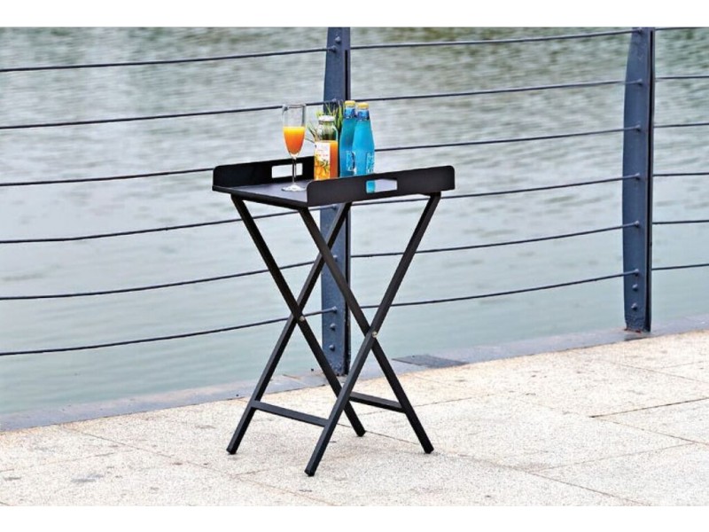 Kai Indoor/Outdoor Tray Side Table - Lifestyle