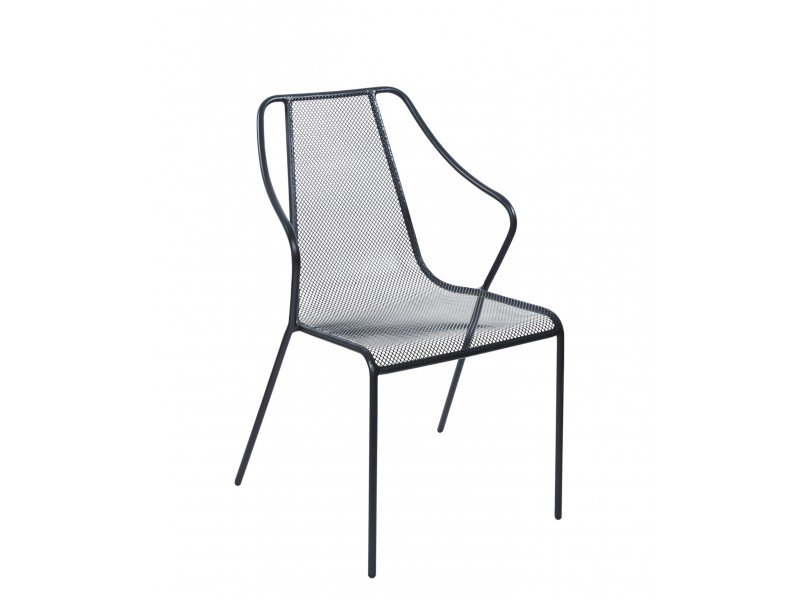 Kingston Armchair - Powder Coated Steel - Black