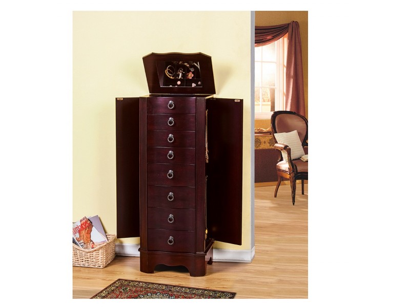 Berkeley Jewelry Armoire - Sides Opened