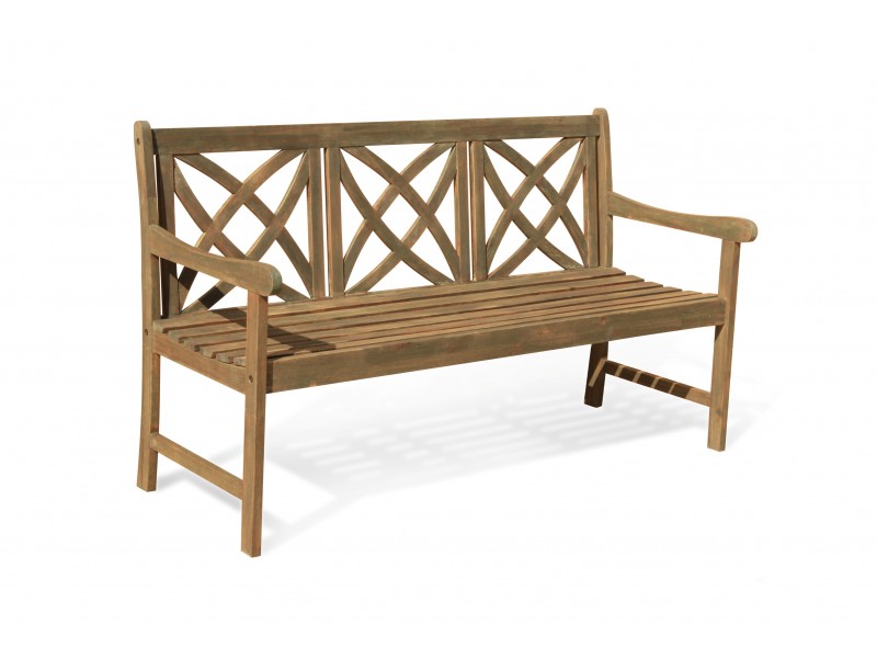  Renaissance Eco-friendly 5-foot Outdoor Hand-scraped Hardwood Garden Bench - Angled