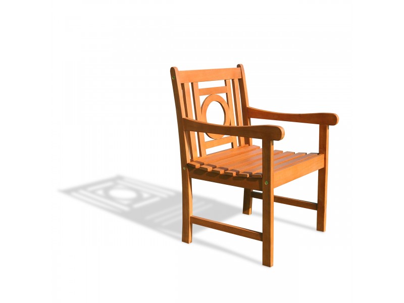 Malibu Eco-friendly Outdoor Hardwood Garden Arm Chair